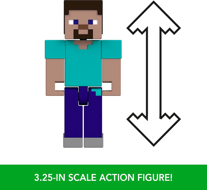 Фігурки Mattel Minecraft Deluxe Steve & Pigs HTL88 (0194735193820) - зображення 6