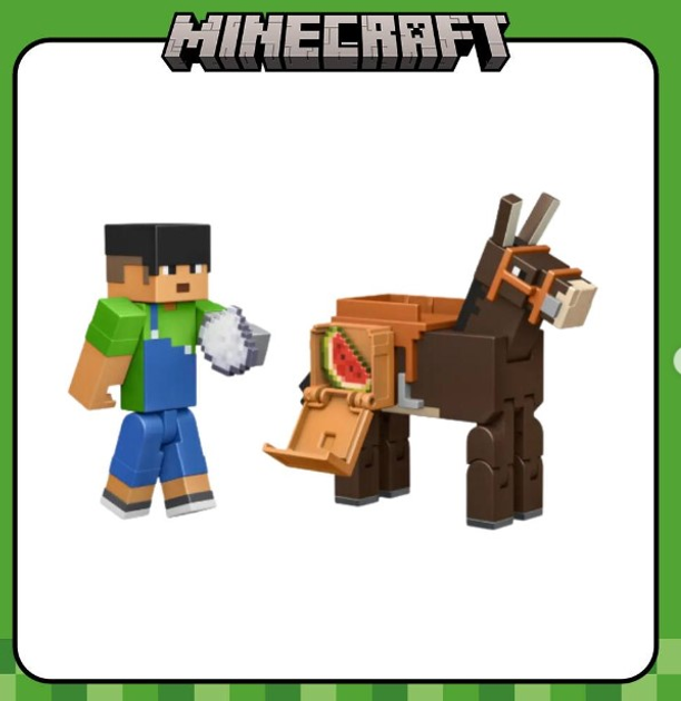 Фігурки Mattel Minecraft Deluxe Sunny & Mule HTL90 (0194735193738) - зображення 7