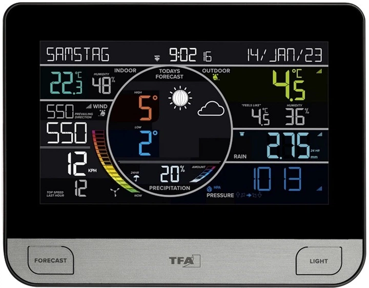 Метеостанція TFA VIEW PRO 35800301 з WiFi - Фото 3 Метеостанція TFA VIEW PRO 35800301 з WiFi - зображення 3