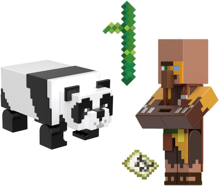 Figurki Mattel Minecraft Deluxe Jungle Cartographer & Panda HTL89 (0194735193745) - obraz 3
