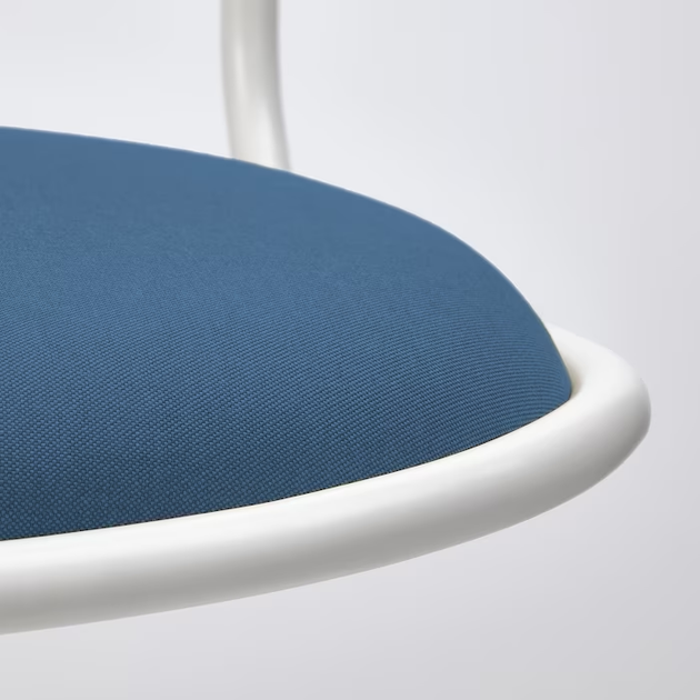 Комп'ютерне крісло ORFJALL IKEA 395.010.96 білий/темно-синій - зображення 4