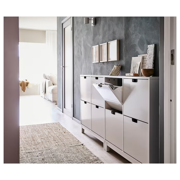 Тумба для обуви STALL 96x17x90 cm IKEA 605.302.66 белый - Фото 5 Тумба для обуви STALL 96x17x90 cm IKEA 605.302.66 белый - изображение 5
