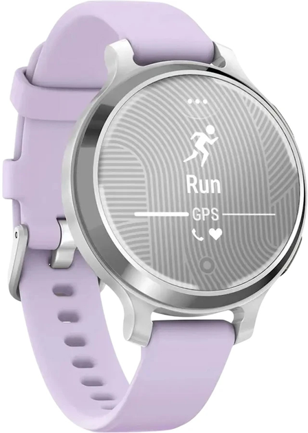 Smartwatch Garmin Lily 2 Active 38 mm Silver/Jasmine Purple (0753759342692) - obraz 3