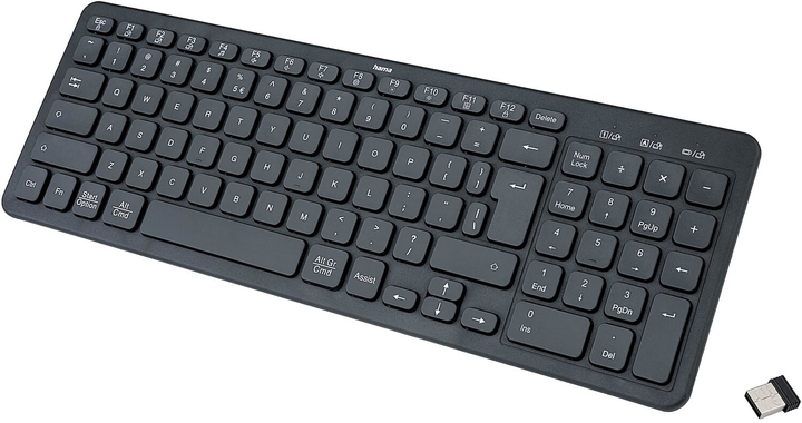 Клавіатура бездротова Hama Multi-Device WK-300 Wireless/Bluetooth Black (4047443524157) - зображення 3