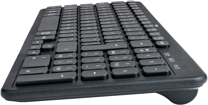 Клавіатура бездротова Hama Multi-Device WK-300 Wireless/Bluetooth Black (4047443524157) - зображення 5