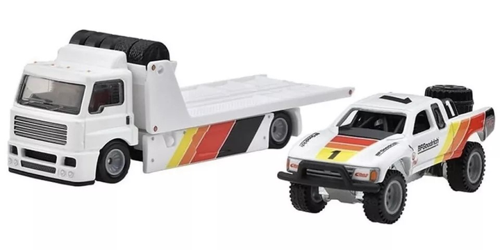 Машинка Mattel Hot Wheels Premium Car Culture Team Transport Fleet Street & Toyota Off-Road Truck #71 1:64 HRV39 (0194735186273) - зображення 6