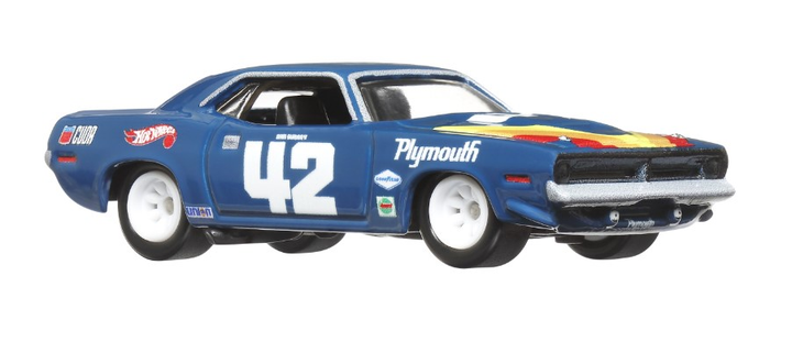 Pojazd Mattel Hot Wheels Premium Car Culture Team Transport '70 Plymouth AAR Cuda & Sakura Sprinter #63 1:64 HRV38 (0194735186266) - obraz 5