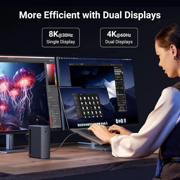 Концентратор 13 in 1 UGREEN U710 Revodok Max 213 Thunderbolt 4
