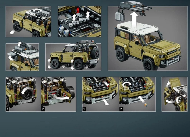 Конструктор Technic Land Rover Defender 2573 деталі (42110