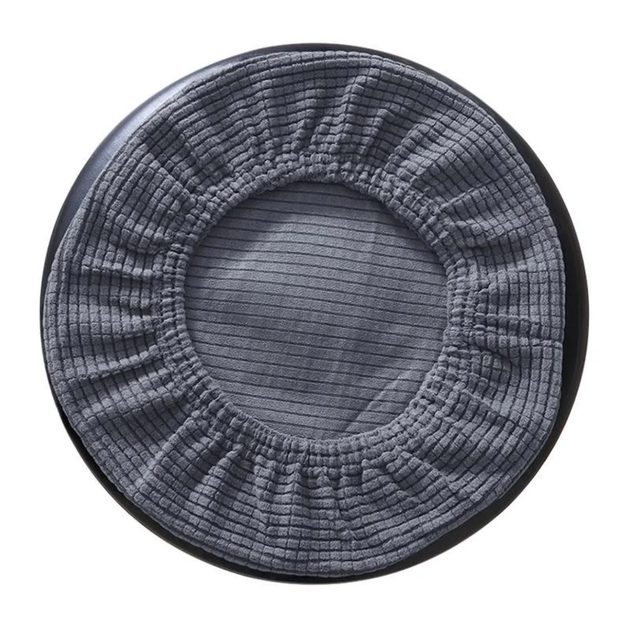 Круглий чохол на стілець Diana Textile Round Chair Ø 28-40 см Сірий - зображення 5