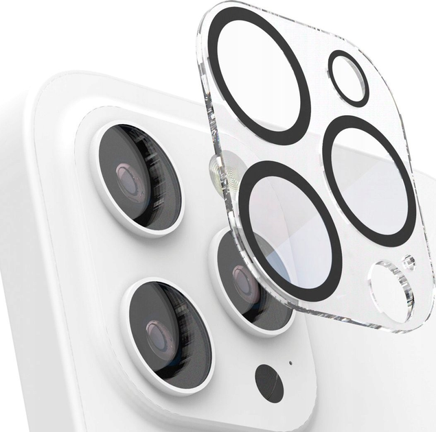 Захисне скло Hama Cam Protect для камеры Apple iPhone 15 Pro/15 Pro Max (4047443529138) - зображення 3