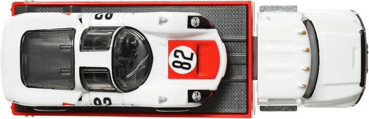 Pojazd Mattel Hot Wheels Premium Car Culture Team Transport '66 Porsche 906 Carrera 6 & Carry On #66 1:64 HRV47 (0194735186204) - obraz 6
