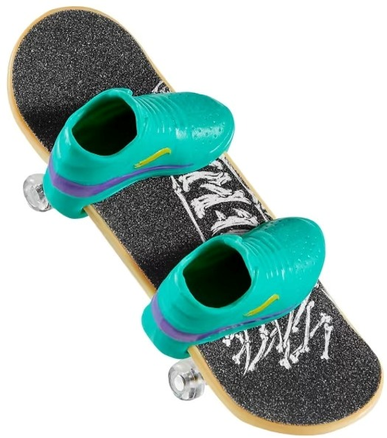 Zestaw zabawkowy Hot Wheels Deskorolka Skeleton Sludge + buty do jazdy palcami HVK14 (0194735205844) - obraz 4