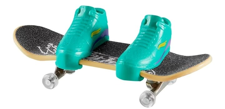 Zestaw zabawkowy Hot Wheels Deskorolka Skeleton Sludge + buty do jazdy palcami HVK14 (0194735205844) - obraz 5