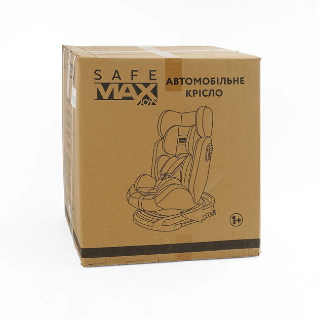 Автокресло детское универсальное Joy Isofix SafeMax SF-62860 группа 1-2-3 (9-36 кг) Серый с Темно-серым - изображение 7
