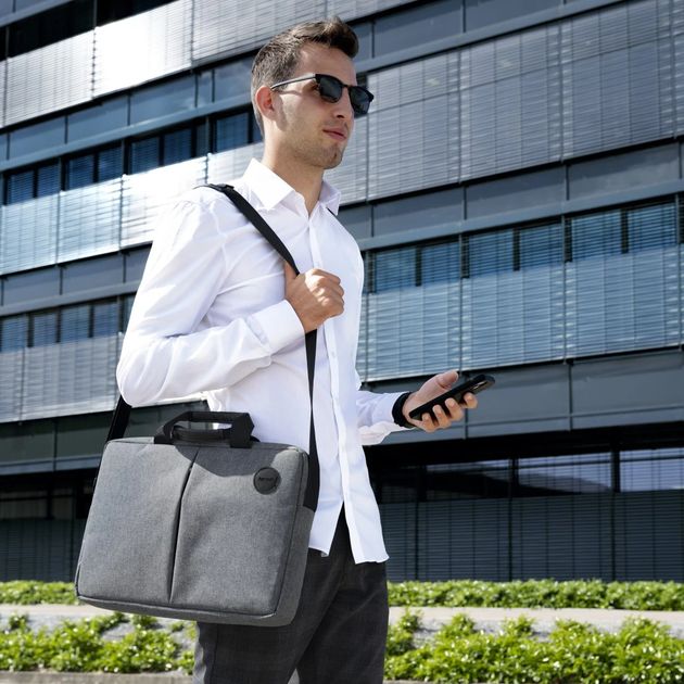 Torba na laptopa Hama Genua 15.6" Grey (4047443530127) - obraz 5