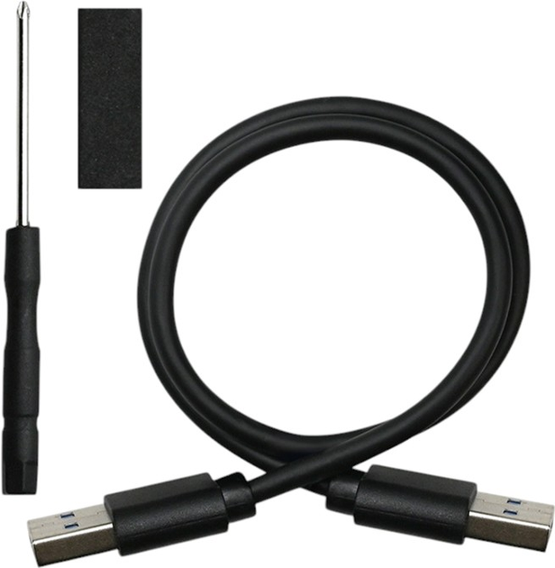 Зовнішня кишеня Qoltec SATAIII 2.5" USB-A 3.0 2TB Gray (5901878518718) - зображення 4