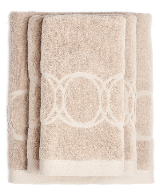Рушник Officine Monogram Opus махровий бежевий 100 x 160 см (5902367613693) - зображення 4