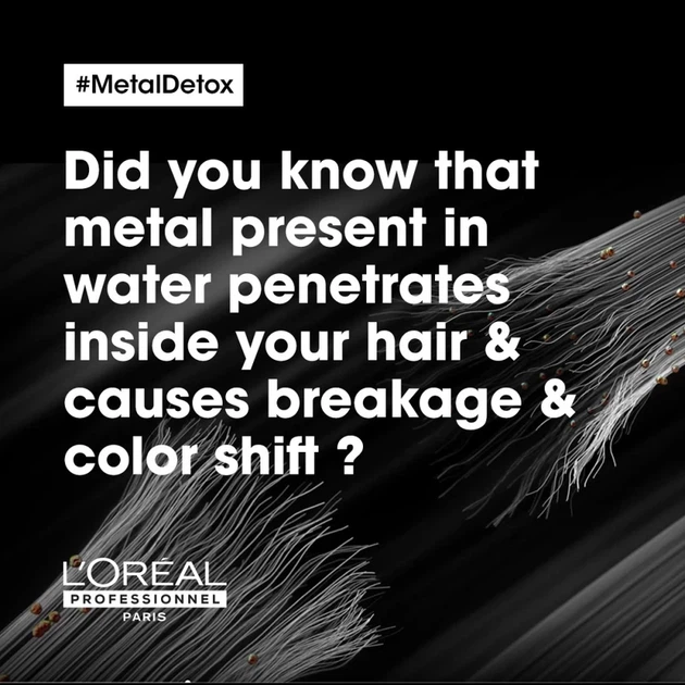 Шампунь для волос L'Oreal Professionnel Metal Detox после окрашивания и обесцвечивания с гликолевой кислотой 500 мл (30163720) - Фото 4 Шампунь для волос L'Oreal Professionnel Metal Detox после окрашивания и обесцвечивания с гликолевой кислотой 500 мл (30163720) - изображение 4