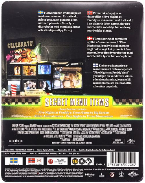 One Five Nights at Freddy's steelbook (płyta Blu-ray) (7333018029484) - obraz 4