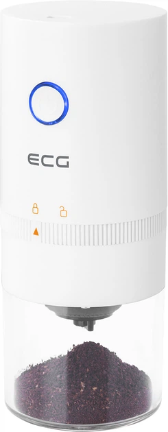 Кофемолка аккумуляторная ECG KM 150 Minimo White для измельчения кофейных зерен - изображение 3