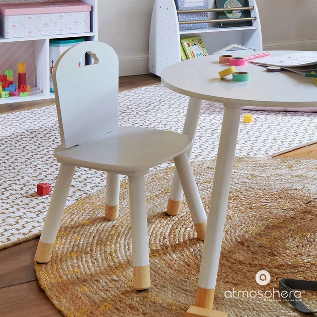 Krzesło dziecięce Atmosphera for kids 50 x 28 x 28 cm White (3560238909119) - obraz 6