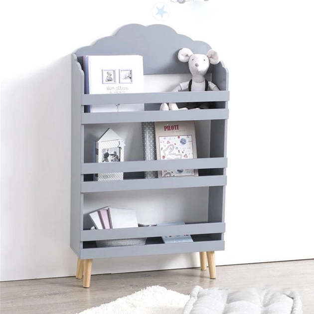 Стелаж Atmosphera for kids 3 рівні 58 x 18 x 100 см Сірий (3560238909584) - зображення 4