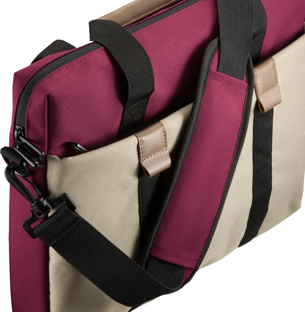 Torba na laptopa Hama Silvan 15.6"-16.2" Bordeaux (4047443522115) - obraz 5