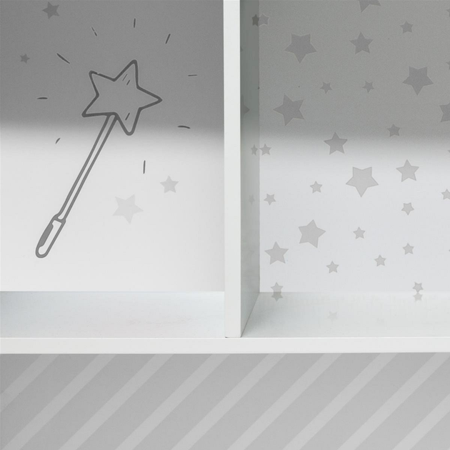 Regał Atmosphera for kids 7 przegródek 74 x 30 x 114 cm Szary (3560238650271) - obraz 4