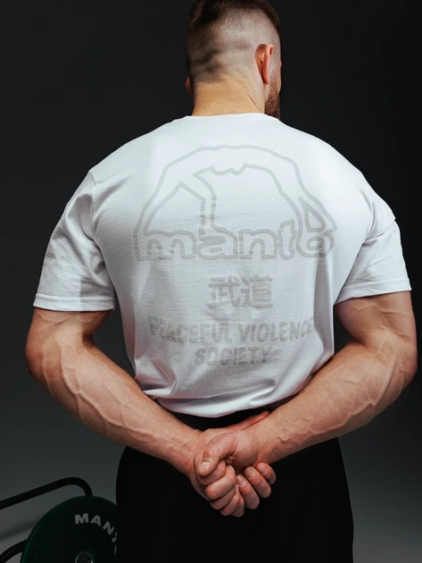 Футболка MANTO t-shirt SOCIETY 25 White XL - изображение 3