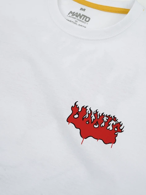 Футболка MANTO t-shirt BLAZE White L - зображення 4