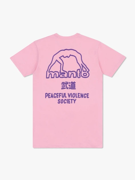Футболка MANTO t-shirt SOCIETY 25 Pink S - изображение 2