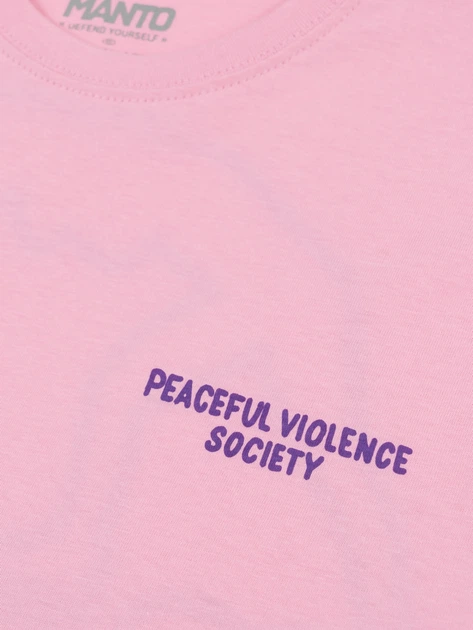 Футболка MANTO t-shirt SOCIETY 25 Pink S - изображение 3