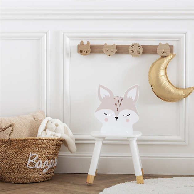 Krzesło dziecięce Atmosphera for kids Lisek 52.5 x 28 x 28 cm White (3560231526924) - obraz 3