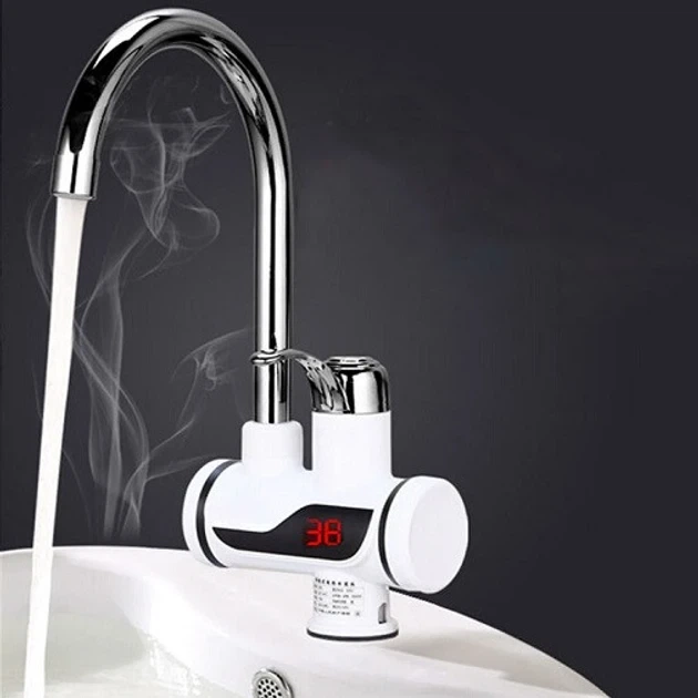Проточный водонагреватель кран для кухни Delimano RX 002 c LCD дисплеем 3 кВт - изображение 5