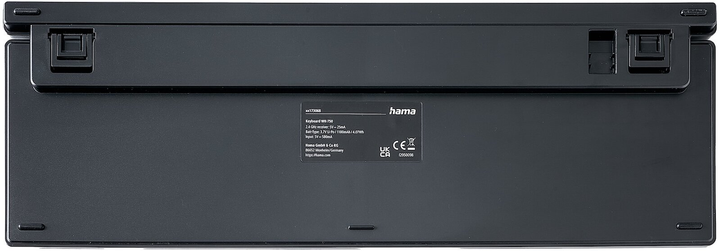 Klawiatura bezprzewodowa Hama Multi-Device WK-750 Wireless/Bluetooth Grey (4047443524218) - obraz 5