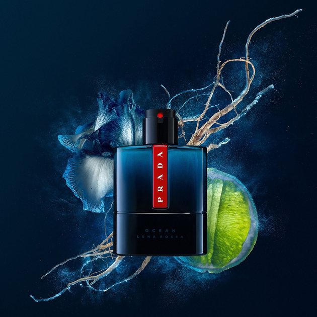 Набір для чоловіків Prada Luna Rossa Ocean Туалетна вода 100 мл + Туалетна вода 10 мл (3614274341195) - зображення 3