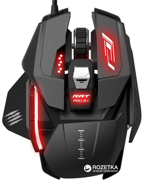 Мышь Mad Catz R.A.T. Pro S+ USB Black (MCB4373400A3) – фото, отзывы ...
