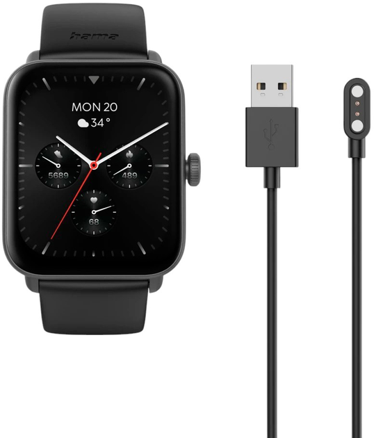 Smartwatch Hama 6010 Black (4047443523600) - obraz 8