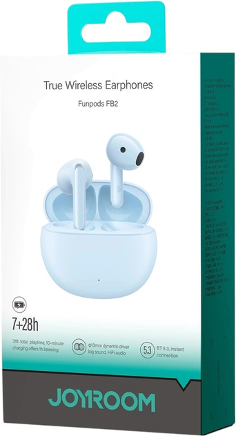 Słuchawki JOYROOM Funpods JR-FB2 Blue (6956116758110) - obraz 8