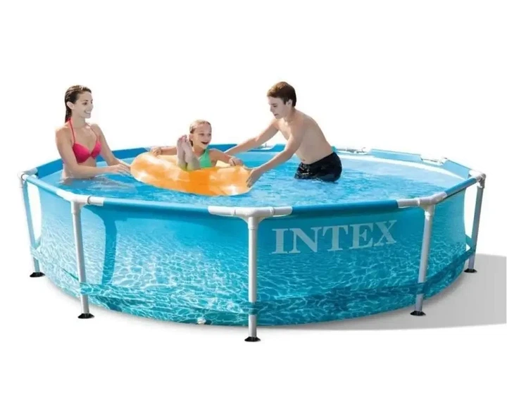 Бассейн каркасный Intex 28206 305х305х76 см на 4485 л Голубой - изображение 2