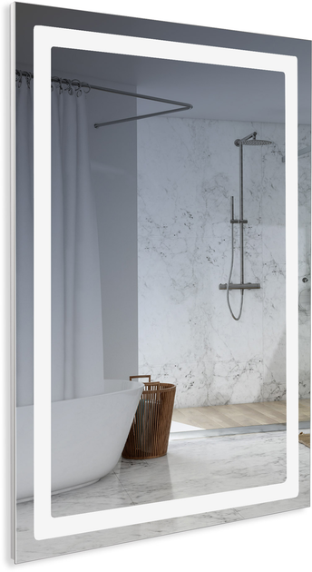 Дзеркало МОЙДОДИР Olmo 65x85/85x65 з LED-підсвіткою від Rozetka на платформі USKIDKA Акція на Дзеркало МОЙДОДИР Olmo 65x85/85x65 з LED-підсвіткою від Rozetka
