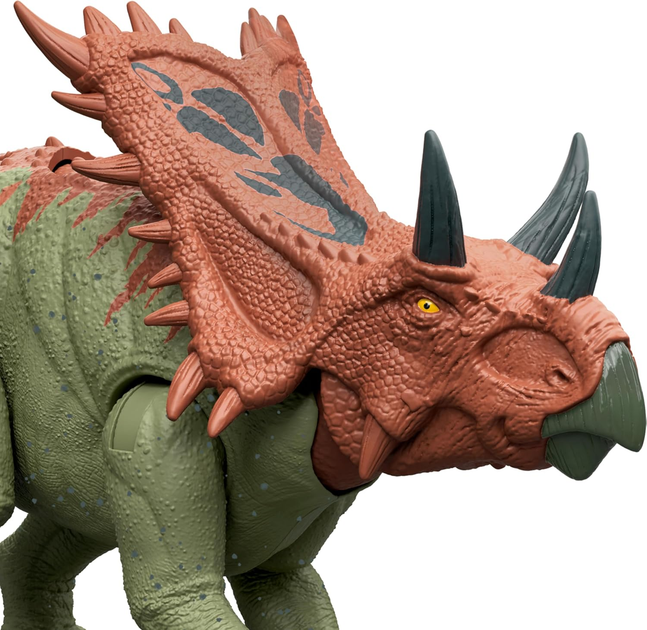 Фігурка динозавра Mattel Jurassic World Chaos Theory Epic Evolution Strike Attack Chasmosaurus HTK67 (0194735192366) - зображення 5