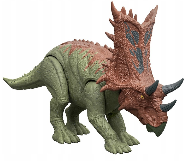 Фігурка динозавра Mattel Jurassic World Chaos Theory Epic Evolution Strike Attack Chasmosaurus HTK67 (0194735192366) - зображення 4