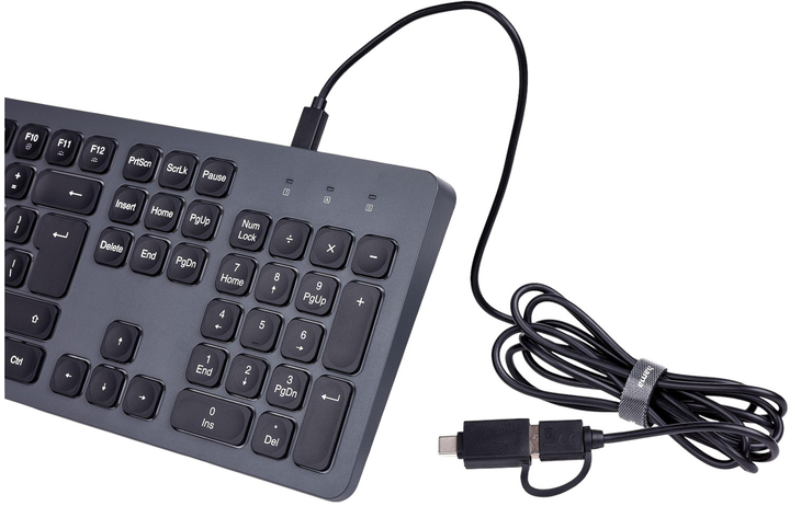 Klawiatura przewodowa Hama CK-400 USB Black-Grey (4047443524256) - obraz 3
