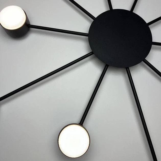 Люстра RAY SLIM 10xGX53 BLACK LUMINARIA 220V IP20 (потолочный светильник под сменные LED лампы) - изображение 5