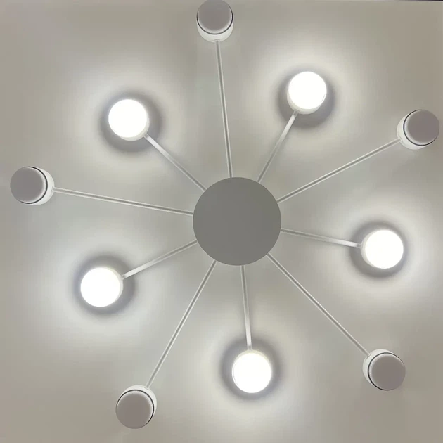 Люстра RAY SLIM 10xGX53 WHITE LUMINARIA 220V IP20 (потолочный светильник под сменные LED лампы) - изображение 4