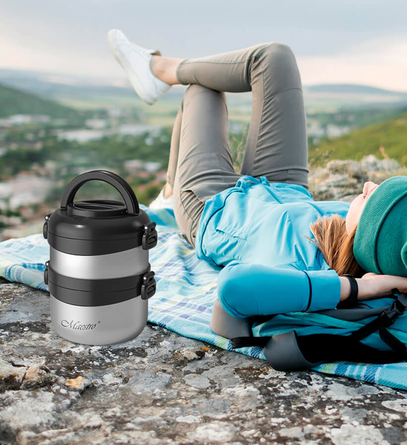 Термос харчовий Maestro 1.5 л Сріблястий (MR-1635-150) - зображення 6