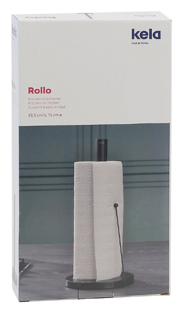 Тримач для паперових рушників Kela Rollo чорний (4025457169045) - зображення 5