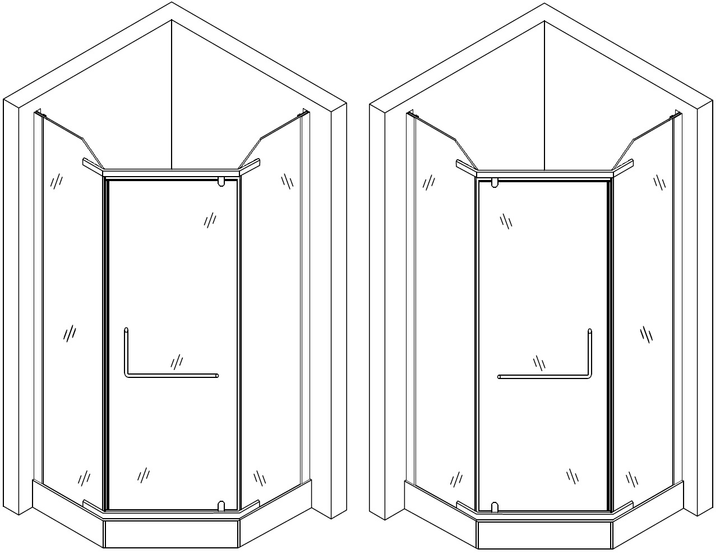 Душова кабіна BRAVO RABA L90TB (L90BT), п'ятикутна - зображення 2